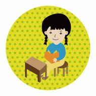 student cartoon theme elements vector eps N80