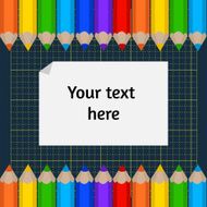 background of the cutting mat and border colored pencils N4