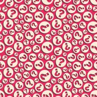 Questions Seamless pattern Vector illustration