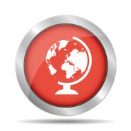 geography school earth globe web icon vector illustration N3