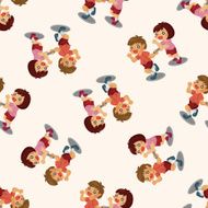 student cartoon seamless pattern N2