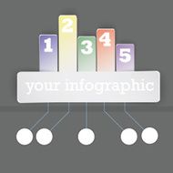 Business infographics tabs template for presentation