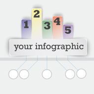 Business infographics tabs template for presentation N2