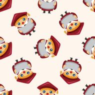 student cartoon seamless pattern N8