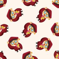 student cartoon seamless pattern N9