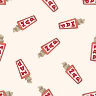 Travel equipment map seamless pattern