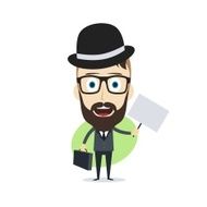 businessman holding blank sign N2