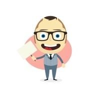 businessman holding blank sign N4