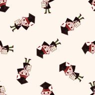 graduate student cartoon sticker icon N2
