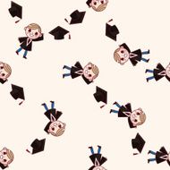 graduate student cartoon sticker icon N6