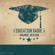 Hat concept human resource design on grunge background