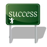 vector illustration success board