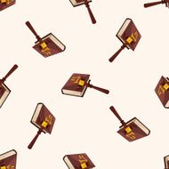 law book cartoon seamless pattern background N2