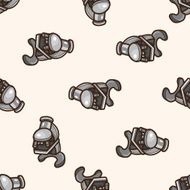 Microscope cartoon seamless pattern background
