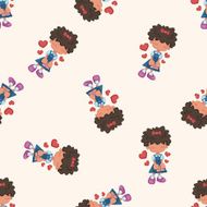 student cartoon seamless pattern background N7