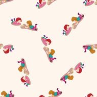 student cartoon seamless pattern background N10