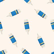 Correction Fluid cartoon seamless pattern background