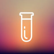 Test tube thin line icon N5