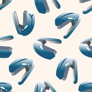 Stapler cartoon seamless pattern background