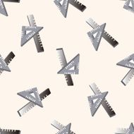 ruler cartoon seamless pattern background