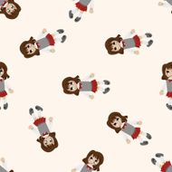 student cartoon seamless pattern background N26
