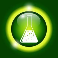 laboratory glass icon vector illustration Flat design style N4