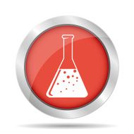 laboratory glass icon vector illustration Flat design style N5