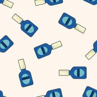 Correction Fluid cartoon seamless pattern background N2