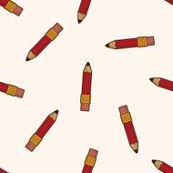 pencil cartoon seamless pattern background