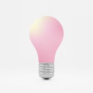 Lightbulb idea symbol 3d vector illustration N3