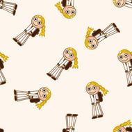 student cartoon seamless pattern background N48