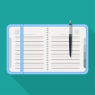Flat notepad Modern web icon