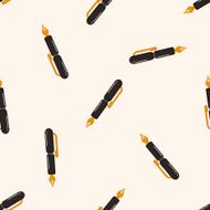 pen cartoon seamless pattern background N5