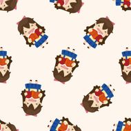student cartoon seamless pattern background N52
