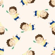 student cartoon seamless pattern background N55