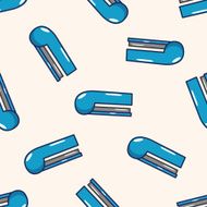 Stapler cartoon seamless pattern background N2
