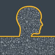 Concept of big ideas inspiration innovation invention effective thinking