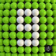 Number nine Abstract mathematics background