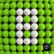 Number eight Abstract mathematics background