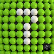 Number seven Abstract mathematics background N2