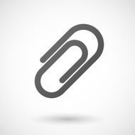 clip icon on white background
