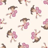 student cartoon seamless pattern background N59