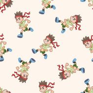 student cartoon seamless pattern background N60