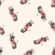 student cartoon seamless pattern background N62