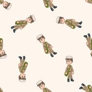 student cartoon seamless pattern background N63