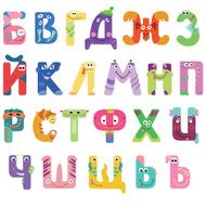 Consonants of the Cyrillic alphabet like different monsters N2