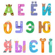 Vowels of the Cyrillic alphabet like different monsters N2