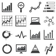 Analytics icon set N3