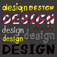 Set of design artworks