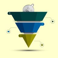 abstract triangle infographic